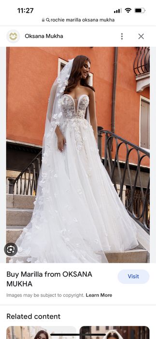 Vând rochie de mireasa Oksana Mukha!