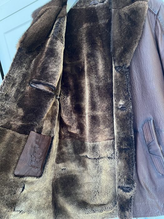 Дубленка зимняя теплая