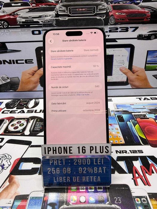 Iphone 16 PLUS / 256 GB / 92%BAT / CreativAmanet