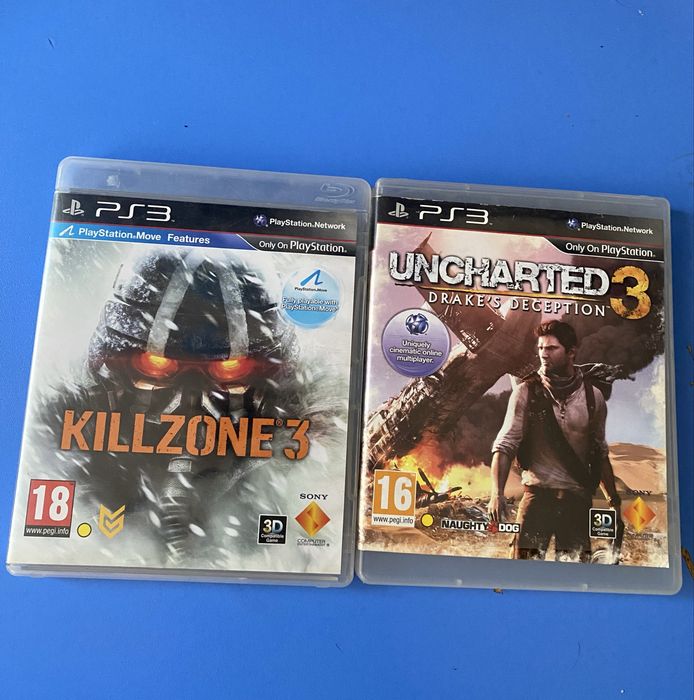 Диски PS3 Uncharted 3 и Killzone 3