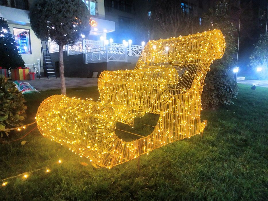 Новогодние светодиодные фигуры, олень, лошадь и прочее