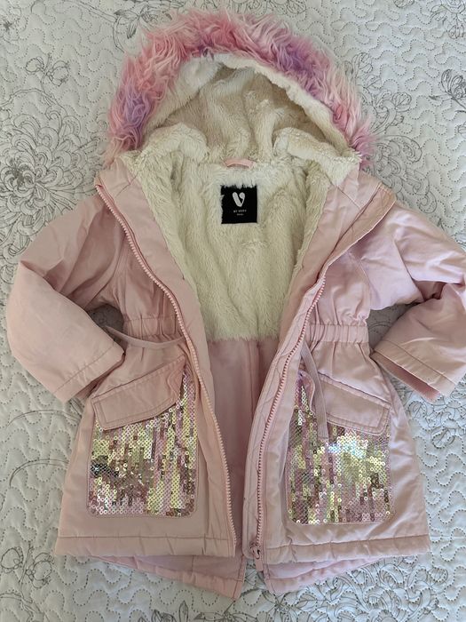Детска зимна розова парка 2-3г