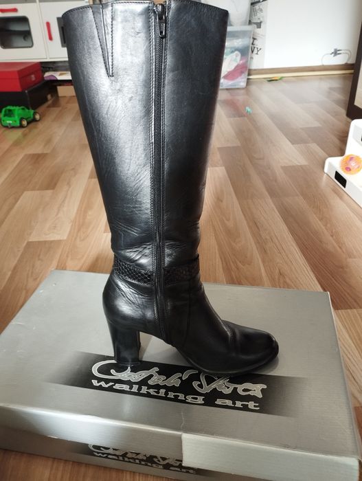 Cizme piele naturala dama Catali