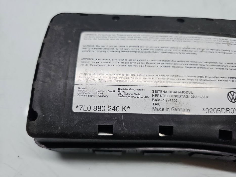 Airbag lateral dreapta Volkswagen Touareg (7LA, 7L6) [Fabr 2003-2010]