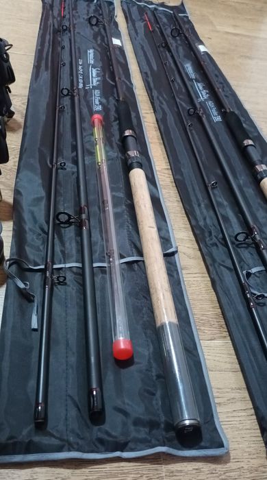 SET 2 Feedere FL Sakana Hanta Aqua Feeder 3.90 + 2 Mulinete FL SP6000