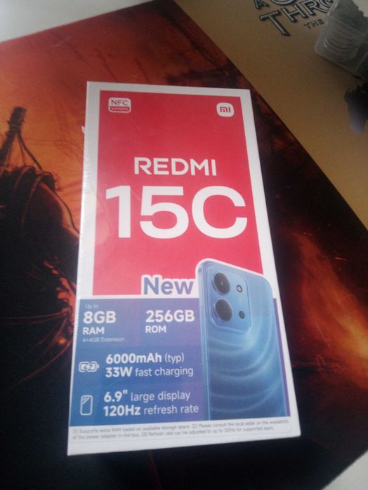 Смартфон XIAOMI REDMI 15C 256/8 Mint Green,  256 GB, RAM 4 GB (Up to 8 GB)