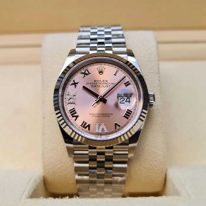 Rolex Datejust 36mm розов циферблат
