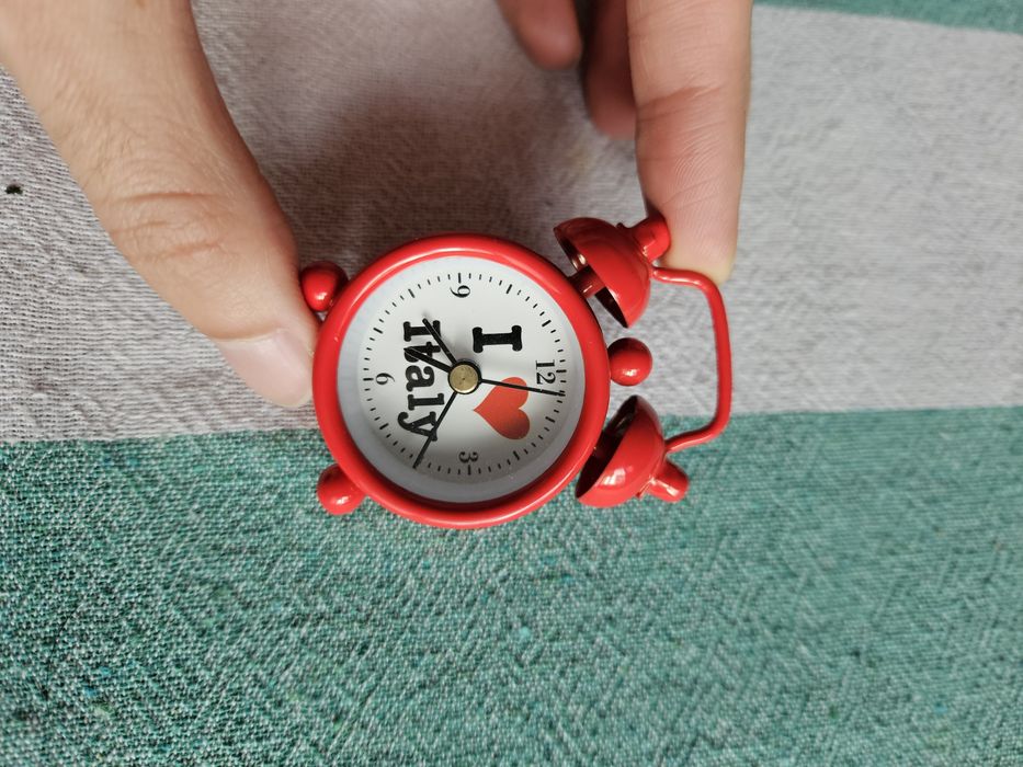 Мини часовник с будилник I Love Italy