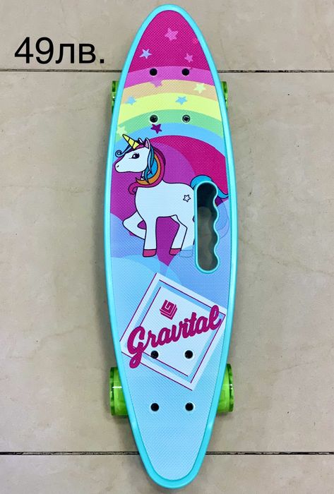 Пениборд принт /Pennyboard led/Скейтборд