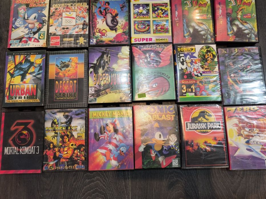 Sega mega drive 1 оригинална+33 игри