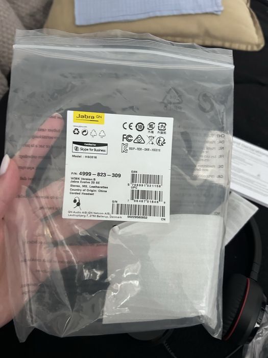 Casti cu microfon Jabra EVOLVE 20 MS Stereo, Certificate Microsoft