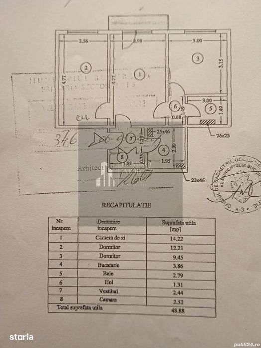 Apartament 3 camere, P-ta Salajan, Metrou N.Grigorescu — fotografia 1