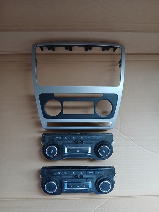 Radio cd skoda octavia 2 facelift rama clima panou climatronic octavia