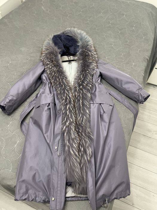 Куртка парка лилового цвета