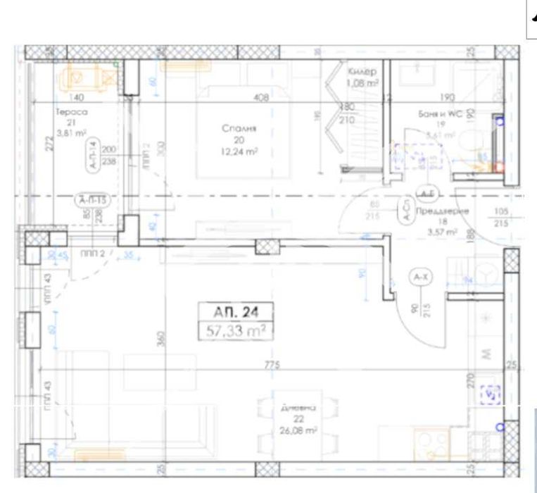 Тристаен апартамент в Беломорски - 847-24627