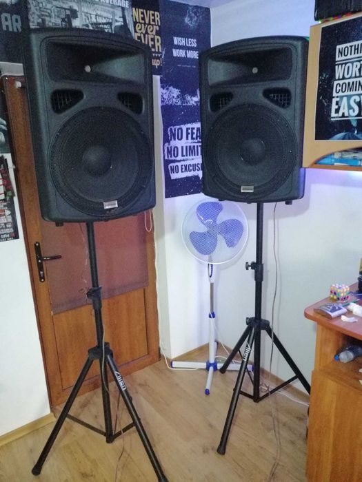 Boxe mari Studiospares 600W america 15 inch pasive + statie Ibiza