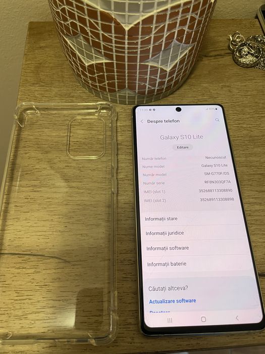 Samsung Galaxy S10 Lite , Dual SIM , 128GB  , 8GB ,4G , White