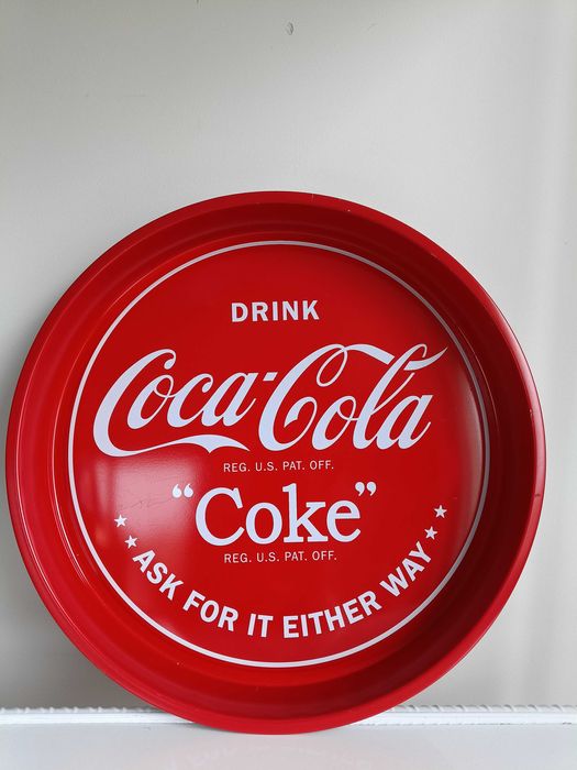 Coca-Cola , Кока Кола, метална табла, поднос