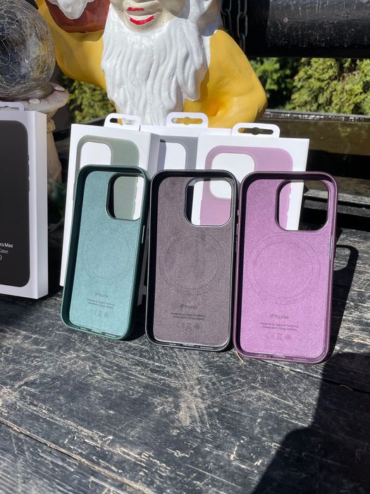 Husa de piele Magsafe iPhone 15 Pro si 15 Pro Max