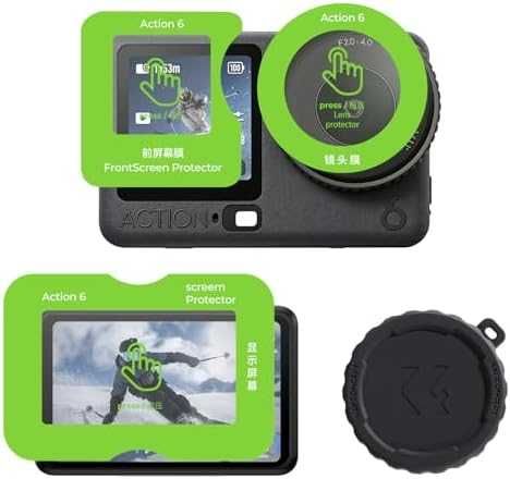 Нов K&F AR протектор стъкло 9H за DJI Osmo Action 6 екран + обектив