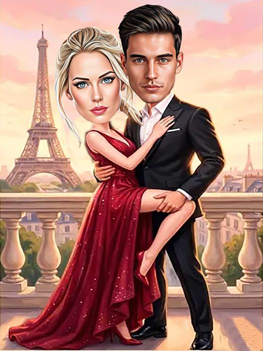 Дигитални карикатури-шарж за Свети Валентин и Трифон Зарезан