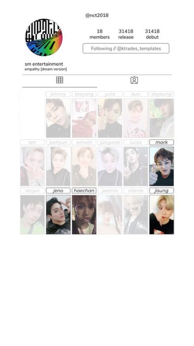 Nct nct 127 nct dream nct wish wayv wishlist trade размяна