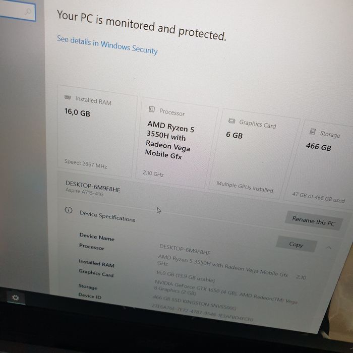 Laptop Gaming Acer Aspire Gaming  2022 Nitro Edition