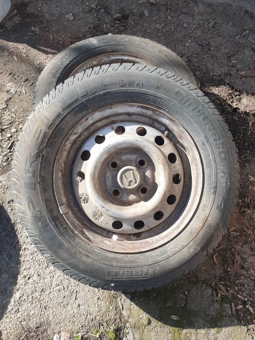 4 броя гуми с джанти 4х100 175/70/13 Kleber Viaxer и Pirelli Cinturato