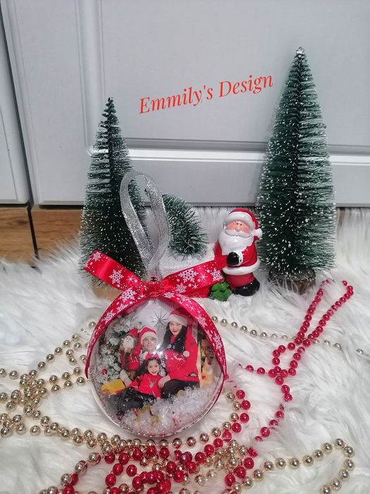 Коледни топки със снимка