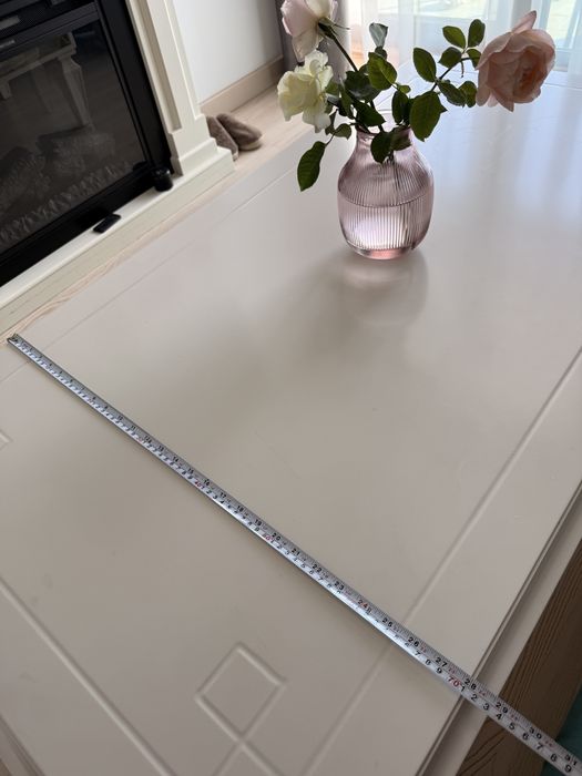 Masa alba mdf pentru living