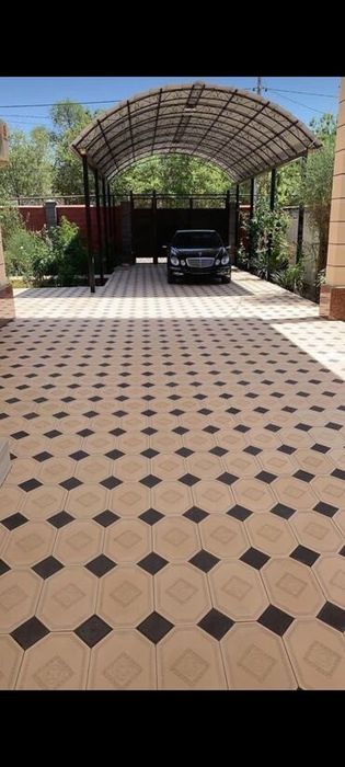 Укладка брусчатки, установка бордюр