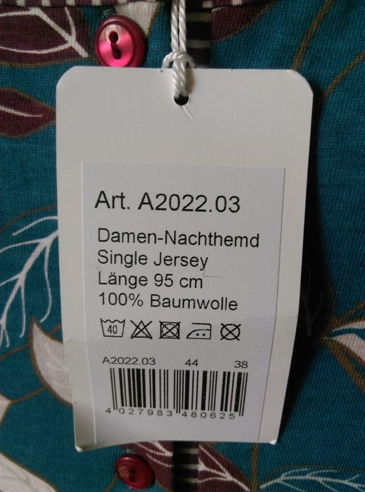 Camasa de noapte, Made in Germania