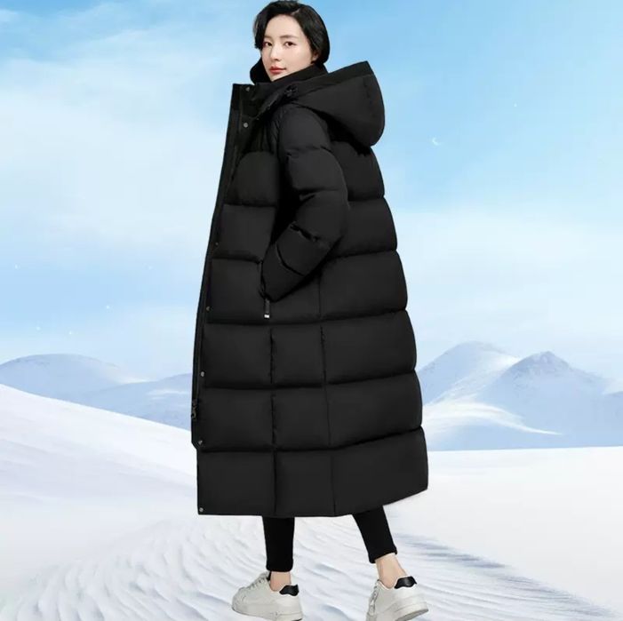 Пуховик удлинённый