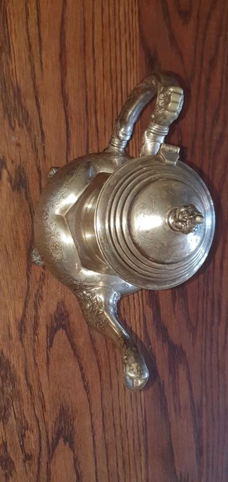 Антикварен посребрен чайник E.S.P.N.A1 Sheffield Англия отличен