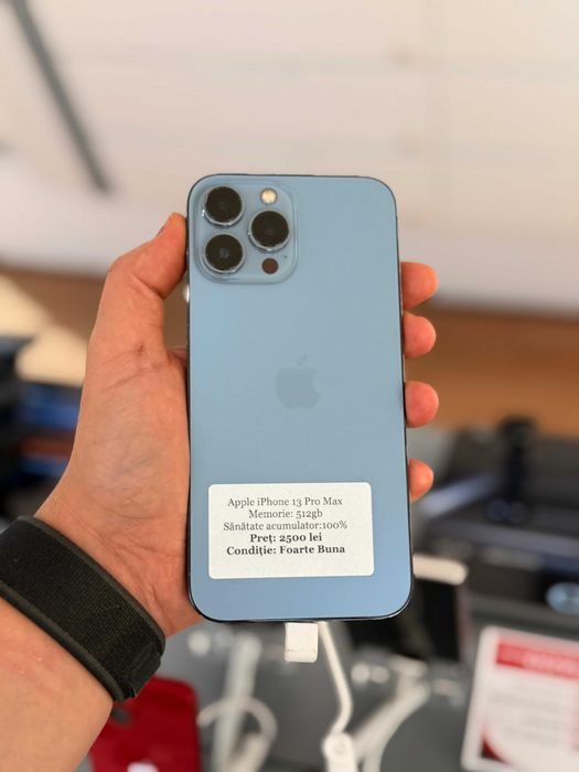 Apple Iphone 13 pro max sierra blue - 512 gb - impecabil