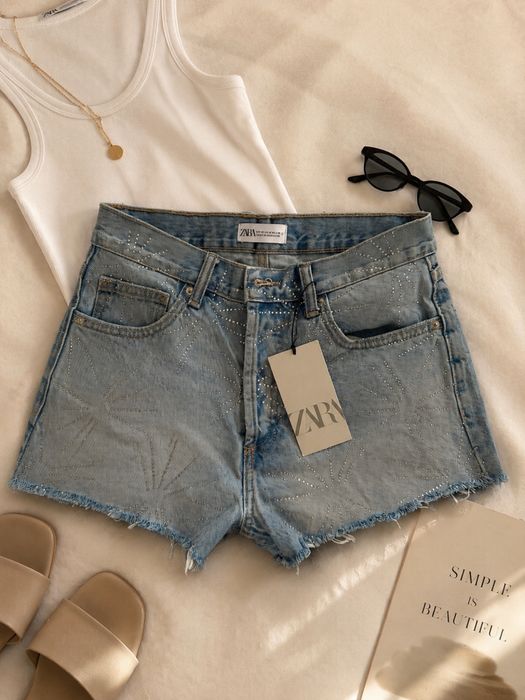 Нови дънкови панталонки ZARA