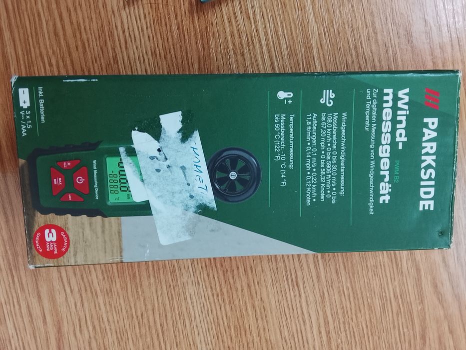 Anemometru digital  Parkside PWM B2