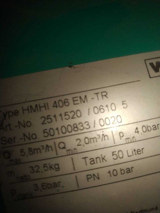 WILO сув насоси сотилади, ГЕРМАНИЯДА ишлаб чикарилган