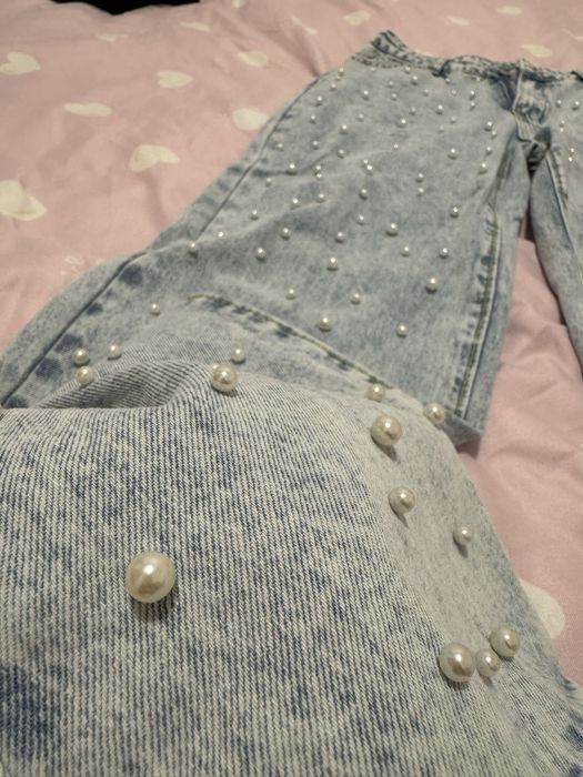 Дънки с перли С р-р