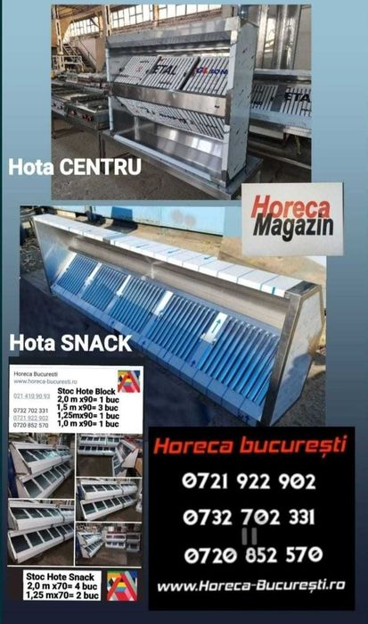 HOTA inox Perete FABRICA / Hota Inox Centru / Hota inox Snack Block