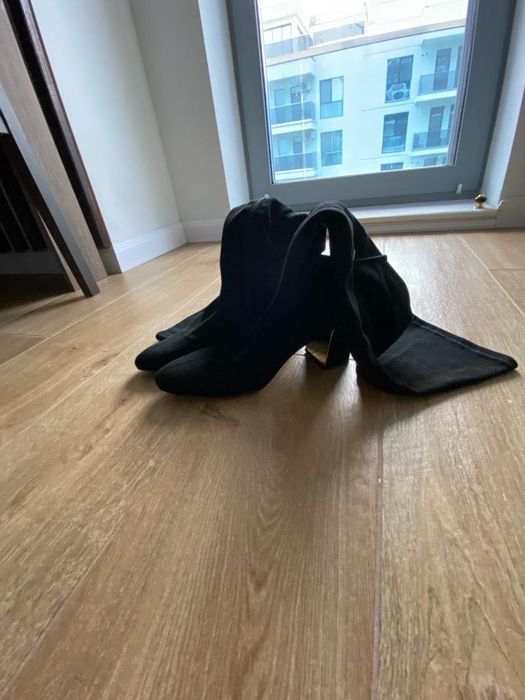 Cizme zarra lungi catifea