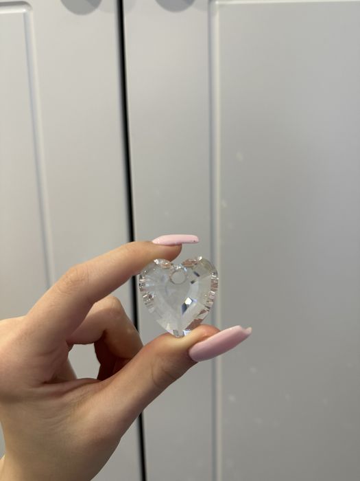 swarovski голямо сърце колие