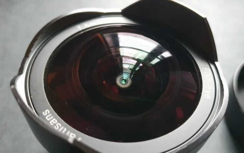obiectiv fisheye 7artisans 7.5 mm 2.8 montura Sony E
