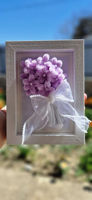 Tablou handmade sârmă plușată