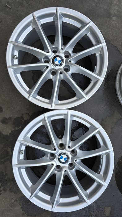 Set 4 jante aluminiu originale BMW-17 țoli 5x112 + senzori