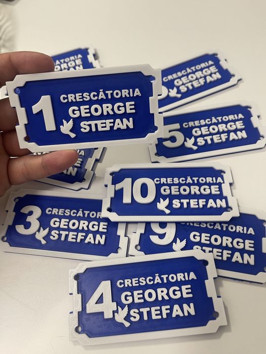 Etichete boxe porumbei personalizate