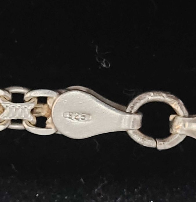 Lanț Bismarck din argint, made in Italy