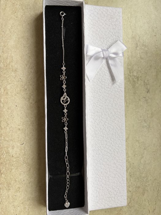 Комплект гривна и обеци пеперуди + подарък