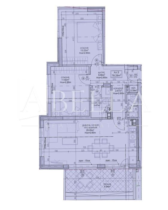 Продава се Тристаен апартамент в София, Дружба 2 - 94 кв.м за 3298 €/кв.м - Снимка #1