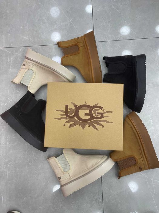 UGG NEUMEL CREM/MARO/NEGRU Livrare cu Verificare